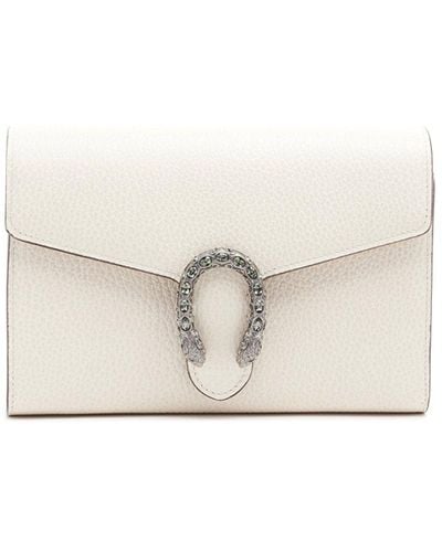 Gucci Dionysus Mini Clutch Bag - White