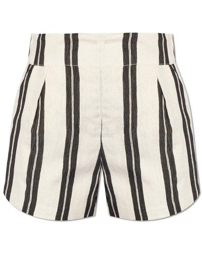 IRO 'faguita' Striped Shorts, - White