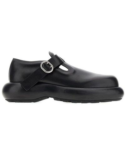 Jil Sander Scarpe Leather Loafers - Black