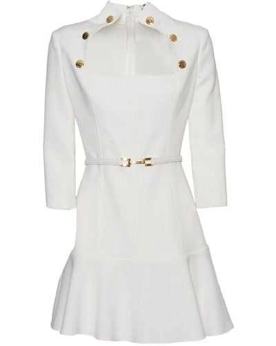 Elisabetta Franchi Short Dress - White