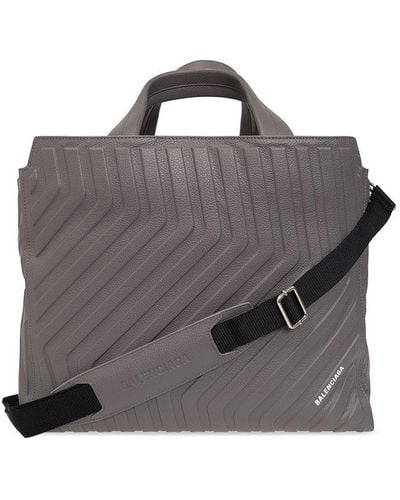 Balenciaga ‘Car Medium East-West’ Shopper Bag - Grey
