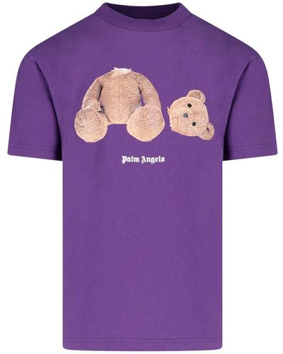 Palm Angels Kill The Bear T-shirt - Purple