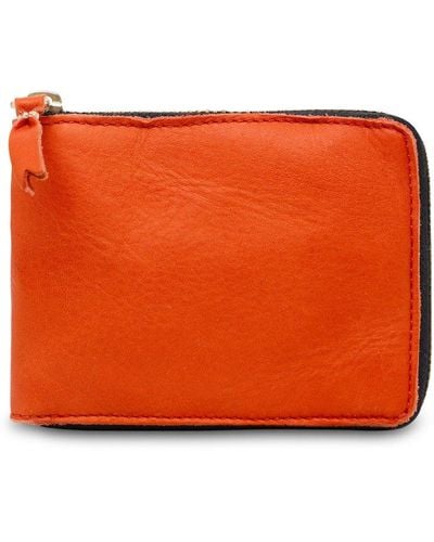 Comme des Garçons Leather Wallet - Orange