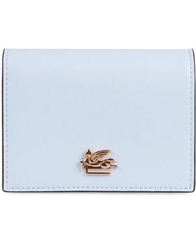 Etro Pegaso Plaque Bi-fold Wallet - White