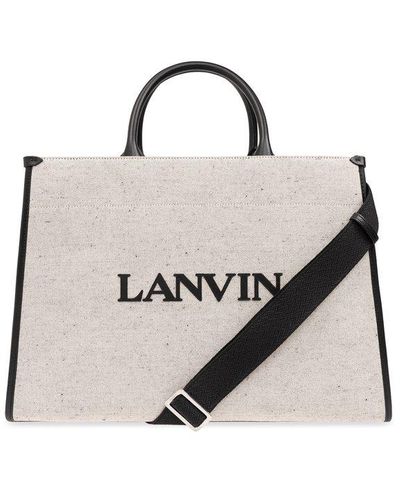 Lanvin 'mm' Shopper Bag, - Natural