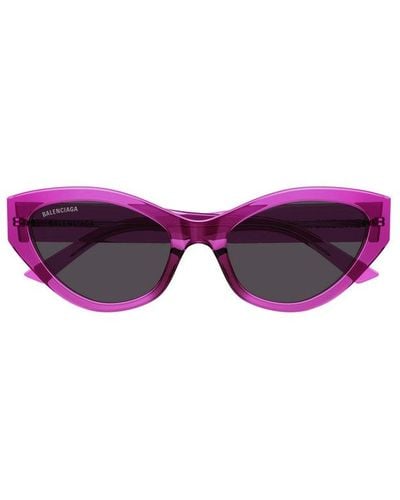 Balenciaga Cat-eye Frame Sunglasses - Purple