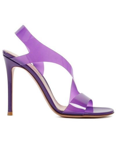 Gianvito Rossi Metropolis Open Toe Sandals - Purple