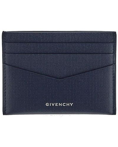 Givenchy Leather Card Holder - Blue
