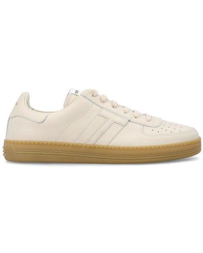 Tom Ford Logo Patch Low-top Sneakers - White
