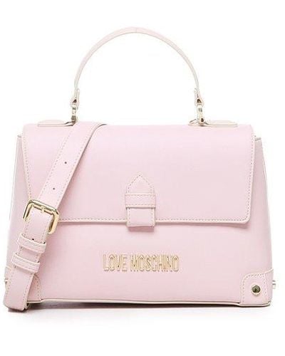 Love Moschino Logo-lettering Tote Bag - Pink