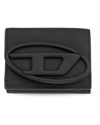 DIESEL '1dr' Leather Wallet, - Black