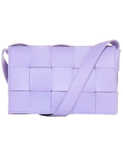 Bottega Veneta Cassette Shoulder Bag - Purple