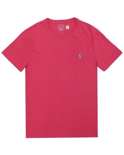 Polo Ralph Lauren Pony Embroidered Crewneck T-shirt - Pink