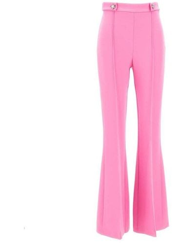 Chiara Ferragni High-waist Flared Tailored Pants - Pink