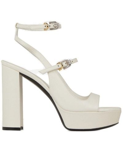 Givenchy Voyou Platform Ankle Strap Sandals - White