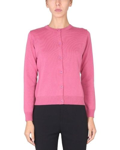 Boutique Moschino Refular Fit Buttoned Cardigan - Pink