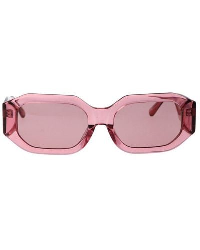 Linda Farrow X The Attico Rectangular Frame Sunglasses - Pink
