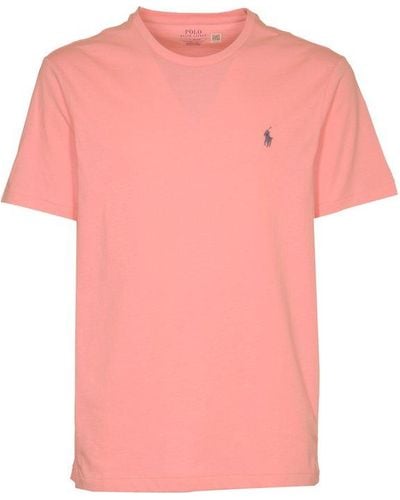 Polo Ralph Lauren Pony Embroidered Crewneck T-shirt - Pink