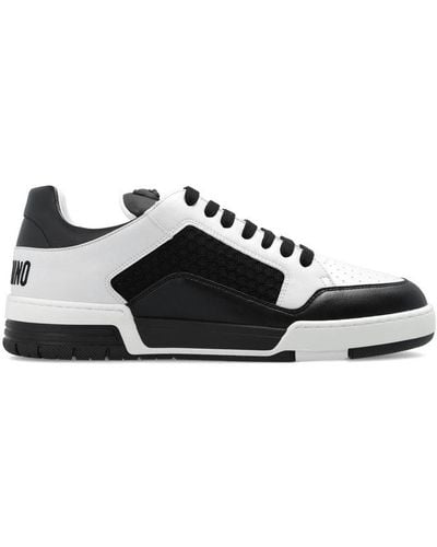 Moschino Paneled Low-top Sneakers - White