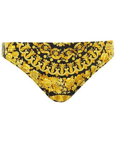 Versace Swimsuit With All-over Baroque Print - Natural