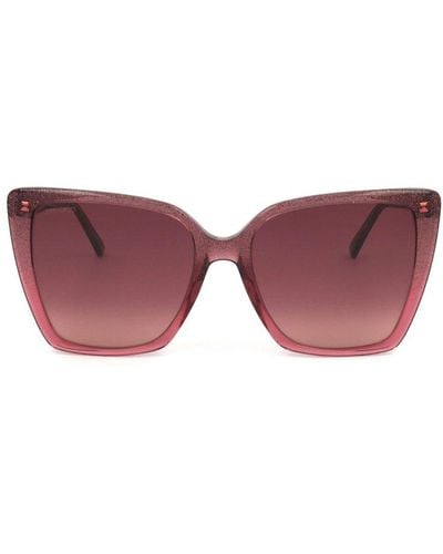 Jimmy Choo Lessie Square Frame Sunglasses - Pink