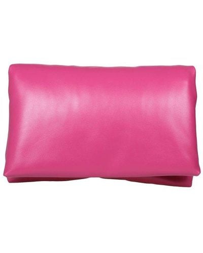 Marni Prisma Foldover Top Shoulder Bag - Pink