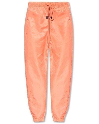 Fear Of God Track Trousers With Logo - Orange