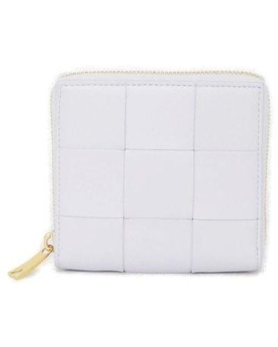 Bottega Veneta Cassette Small Compact Wallet - White