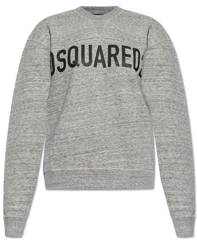 DSquared² Logo-printed Crewneck Sweatshirt - Grey