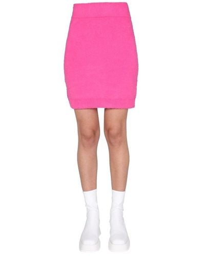 Helmut Lang Brushed Skirt - Pink