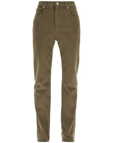 Etro Paisley Embroidered Jeans - Green
