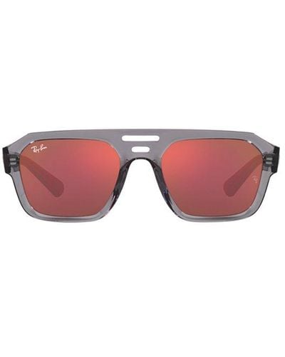 Ray-Ban Corrigan Irregular Frame Sunglasses - Pink