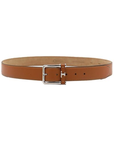 Tod's T Timeless Buckle Belt - Brown