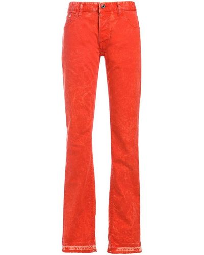 Just Cavalli Acid Wash Slim Fit Jeans - Orange