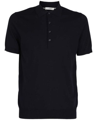 Paolo Pecora Short Sleeved Polo Shirt - Black