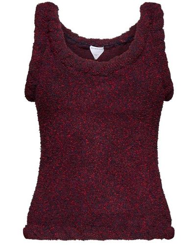 Bottega Veneta Burgundy Tank Top - Red