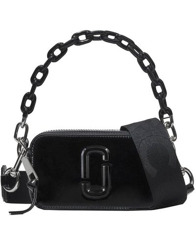 Marc Jacobs Patent Snapshot Camera Bag - Black