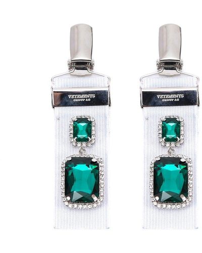 Vetements Clip On Layered Earrings - Multicolour