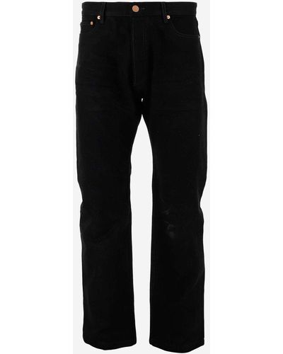 Balenciaga Straight Leg Jeans - Black