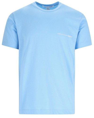 Comme des Garçons Logo T-Shirt - Blue
