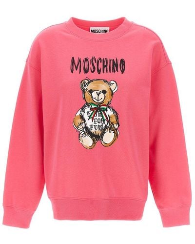 Moschino Teddy Bear Sweatshirt - Pink