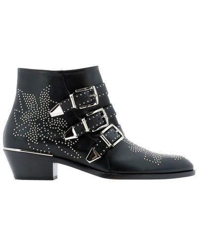 Chloé Susanna Embellished Boots - Black