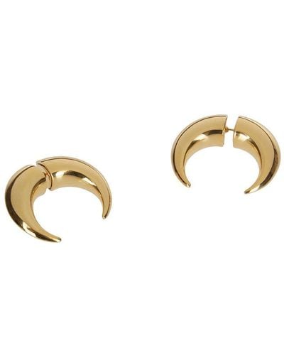 Marine Serre Regenerated Tin Chamanic Stud Earrings - Metallic
