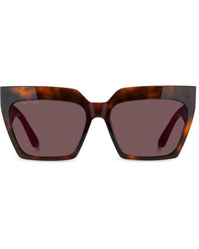 Etro Square Frame Sunglasses - Brown