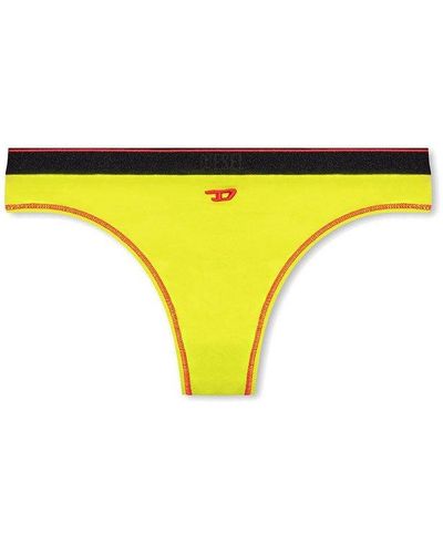 DIESEL 'ufst-daylla' Thong - Yellow