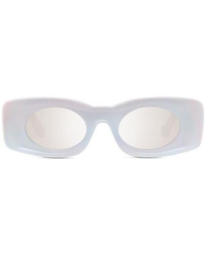 Loewe Rectangular Frame Sunglasses - White