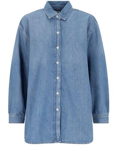 FRAME Buttoned Beach Shirt - Blue