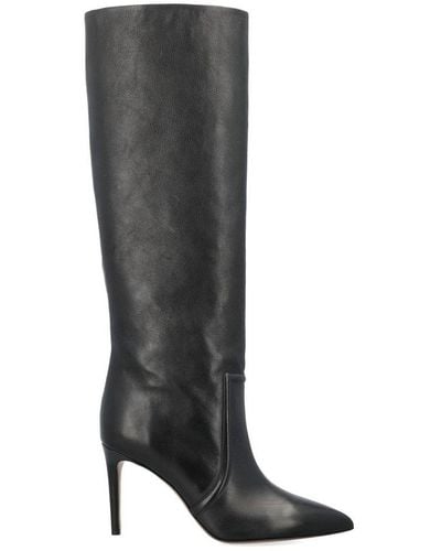 Paris Texas Knee-high High Stiletto Heel Boots - Black