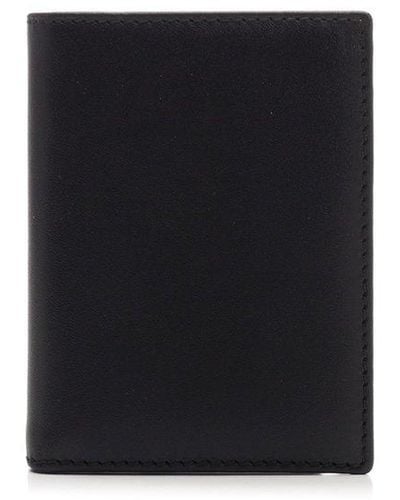 Comme des Garçons Logo Printed Bi-fold Wallet - Black