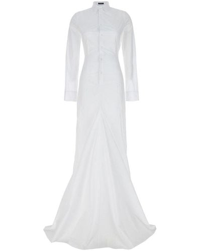 Ann Demeulemeester Che Factory Dresses - White